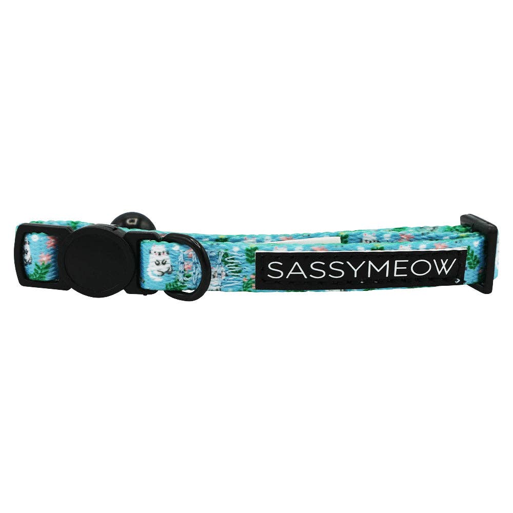 SASSY WOOF - Cat Collar - Purrs & Petals: Medium