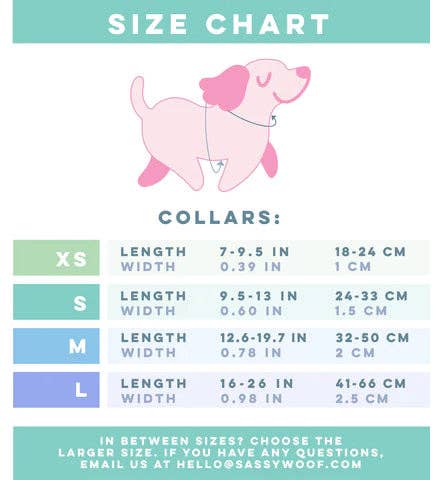 SASSY WOOF - Dog Collar - Disney's Aurora: XSmall