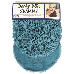 King Wholesale Pet Supplies - DGS Dirty Dog Shammy Towel Pacific Blue