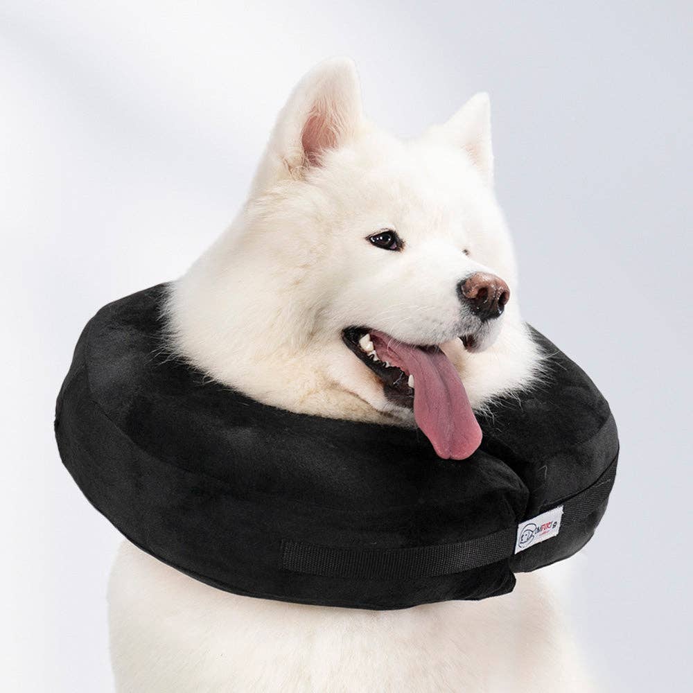 Comfurt Collar - Black - Pet Recovery Collar: XXS