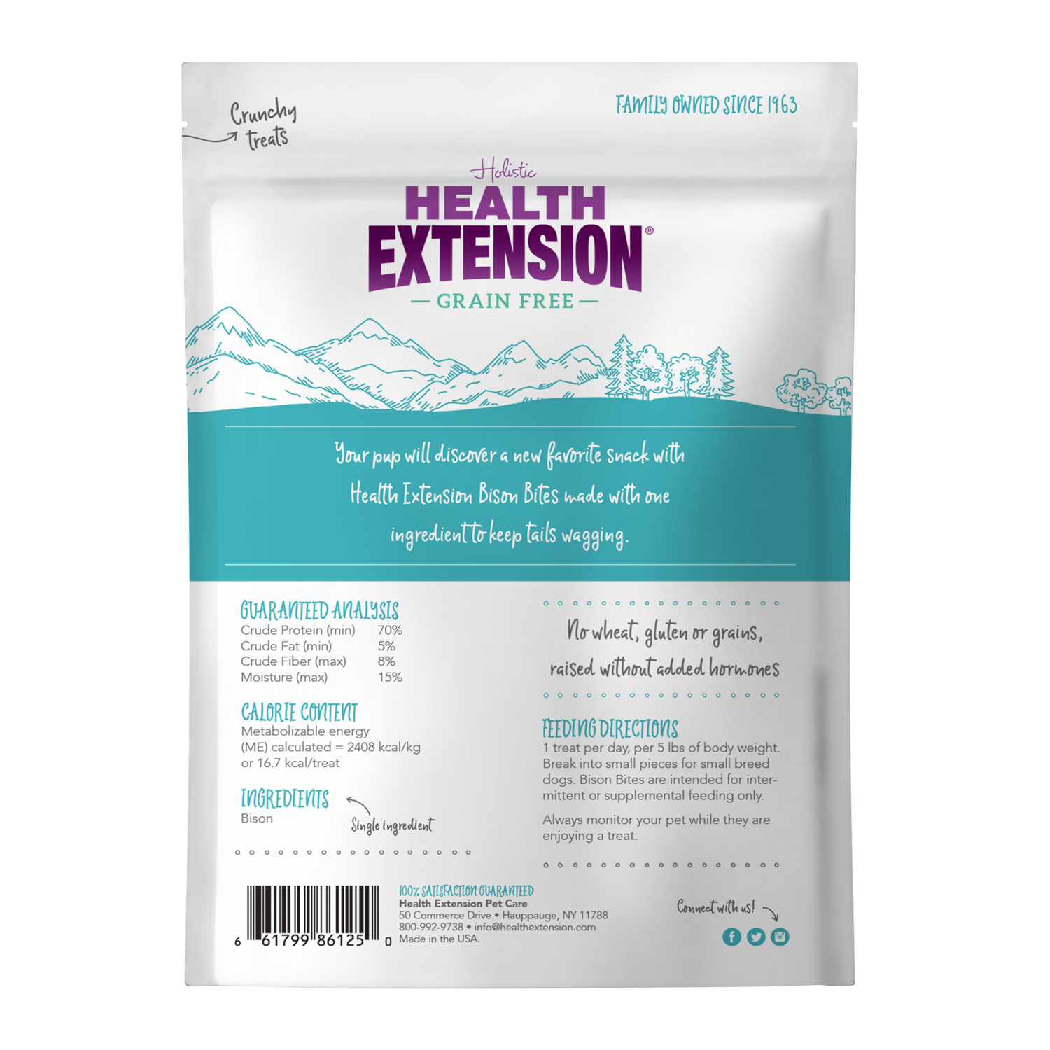 Health Extension Pet Care - Freeze Dried Bison Bites: 4.5-ounces