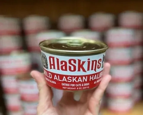 Alaskins Canned Halibut Dog/Cat Food