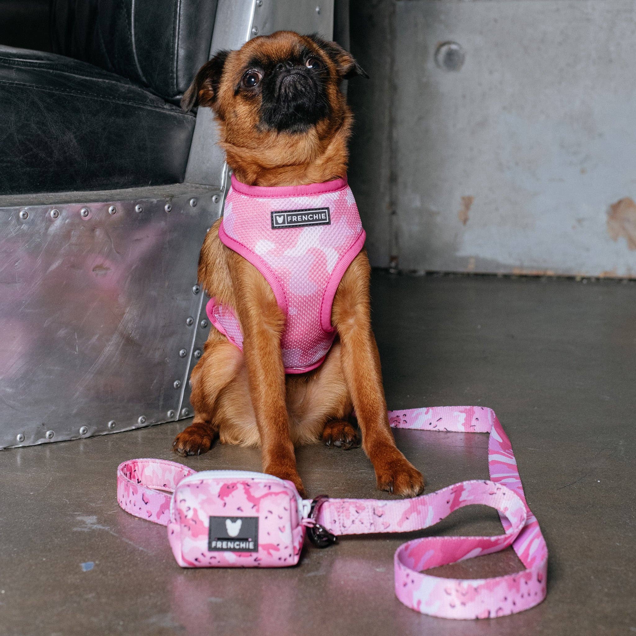 Frenchie - Frenchie Duo Reversible Harness - Desert Camo (Pink): XS