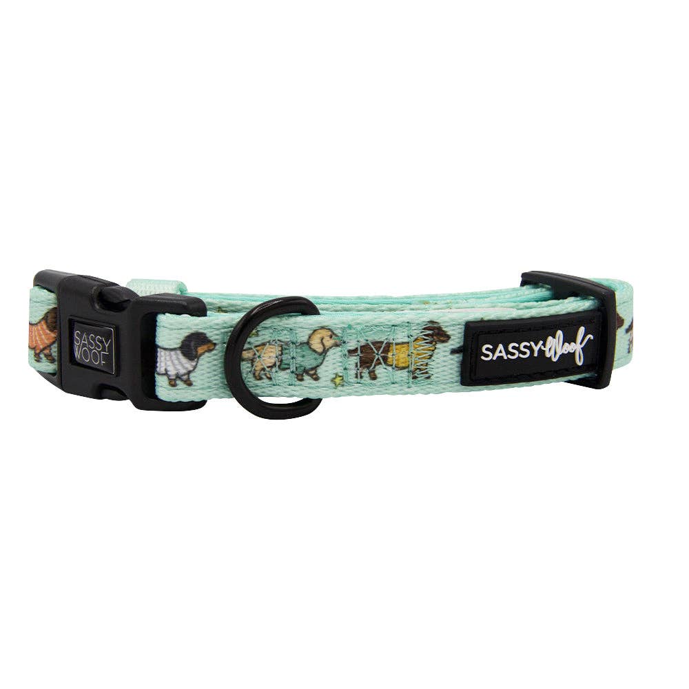 SASSY WOOF - Dog Collar - Hot Diggity Dog: XSmall