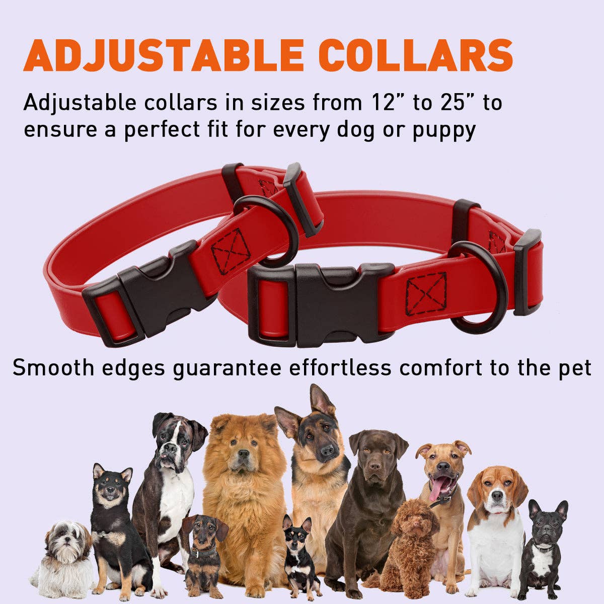 Dogline - Dogline Biothane Dog Collar with Quick Release: 1"W by 15-23"L / Dogline Blue