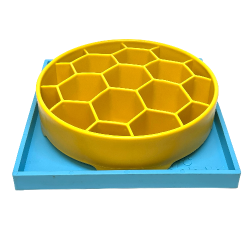 SodaPup Dog Toys - Hold 'em Suction Cup Holder for eBowls, eTrays, and eMats: Light Blue