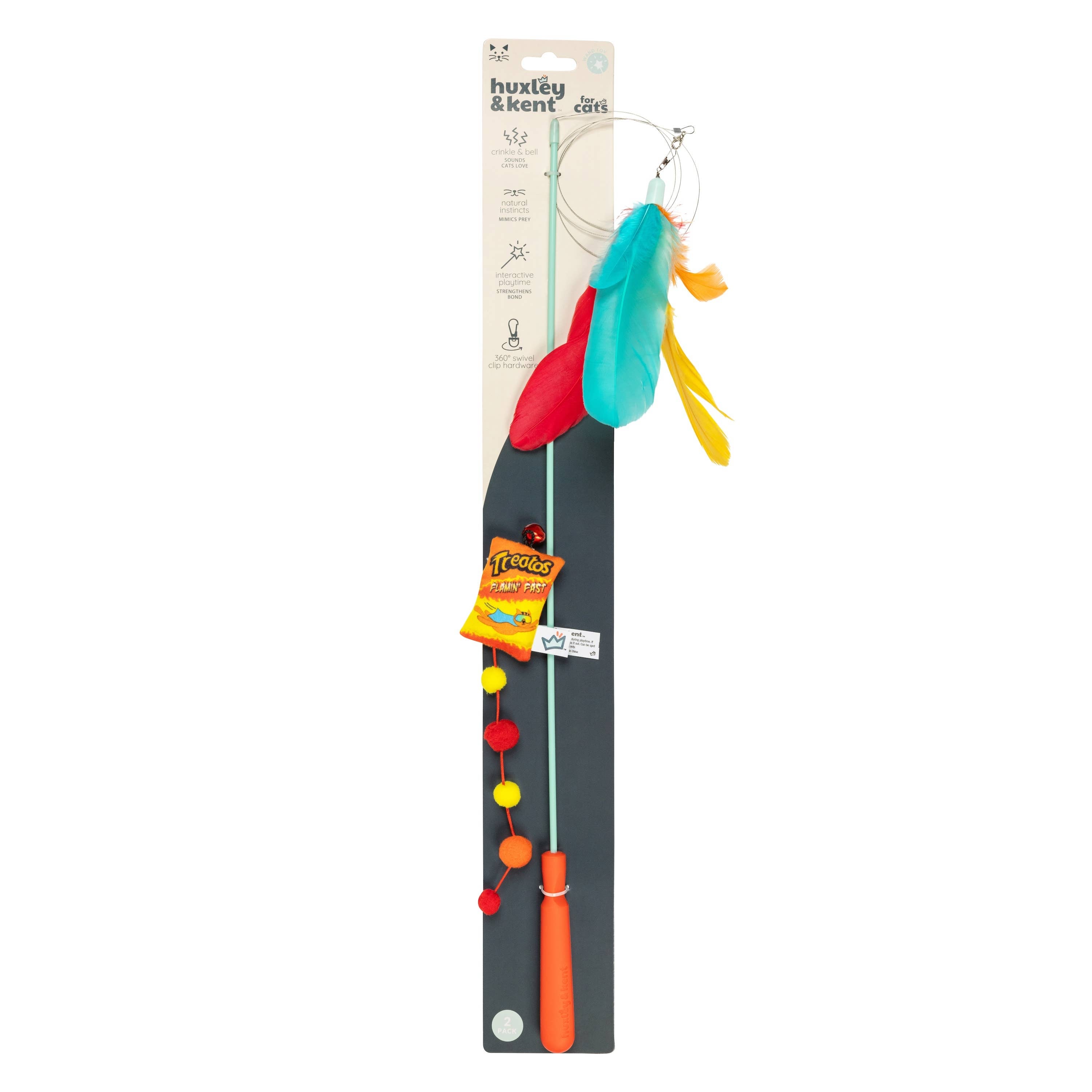 Huxley & Kent - Teaser Treatos Snacks Wand Cat Toy: One Size