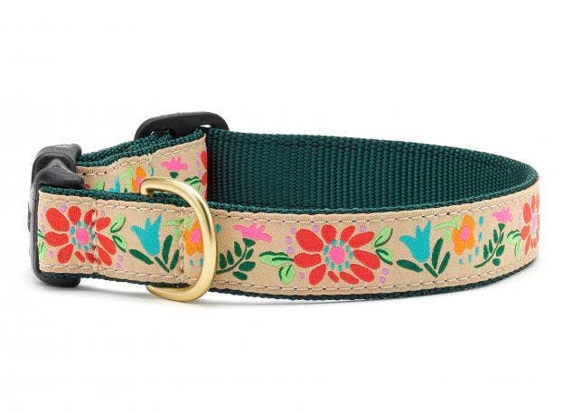 Up Country, Inc. - Tapestry Floral Dog Collar: XS / Narrow