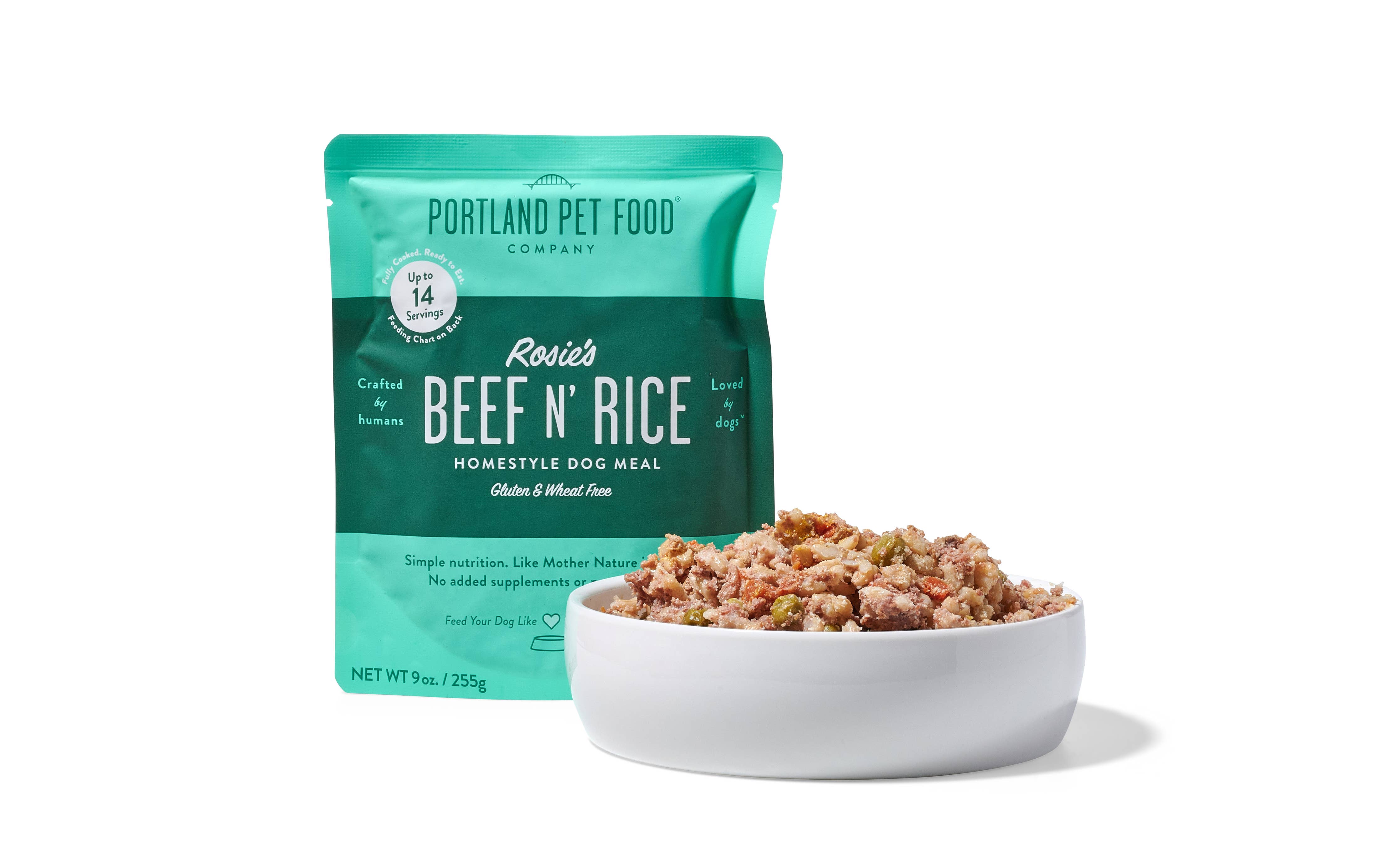 Portland Pet Food Company - Rosie's Beef N Rice Homestyle Dog Meal