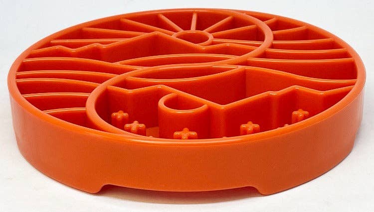 SodaPup Dog Toys - Yin Yang Design Shallow eTray Enrichment Slow Feeder Tray for Dogs: Green