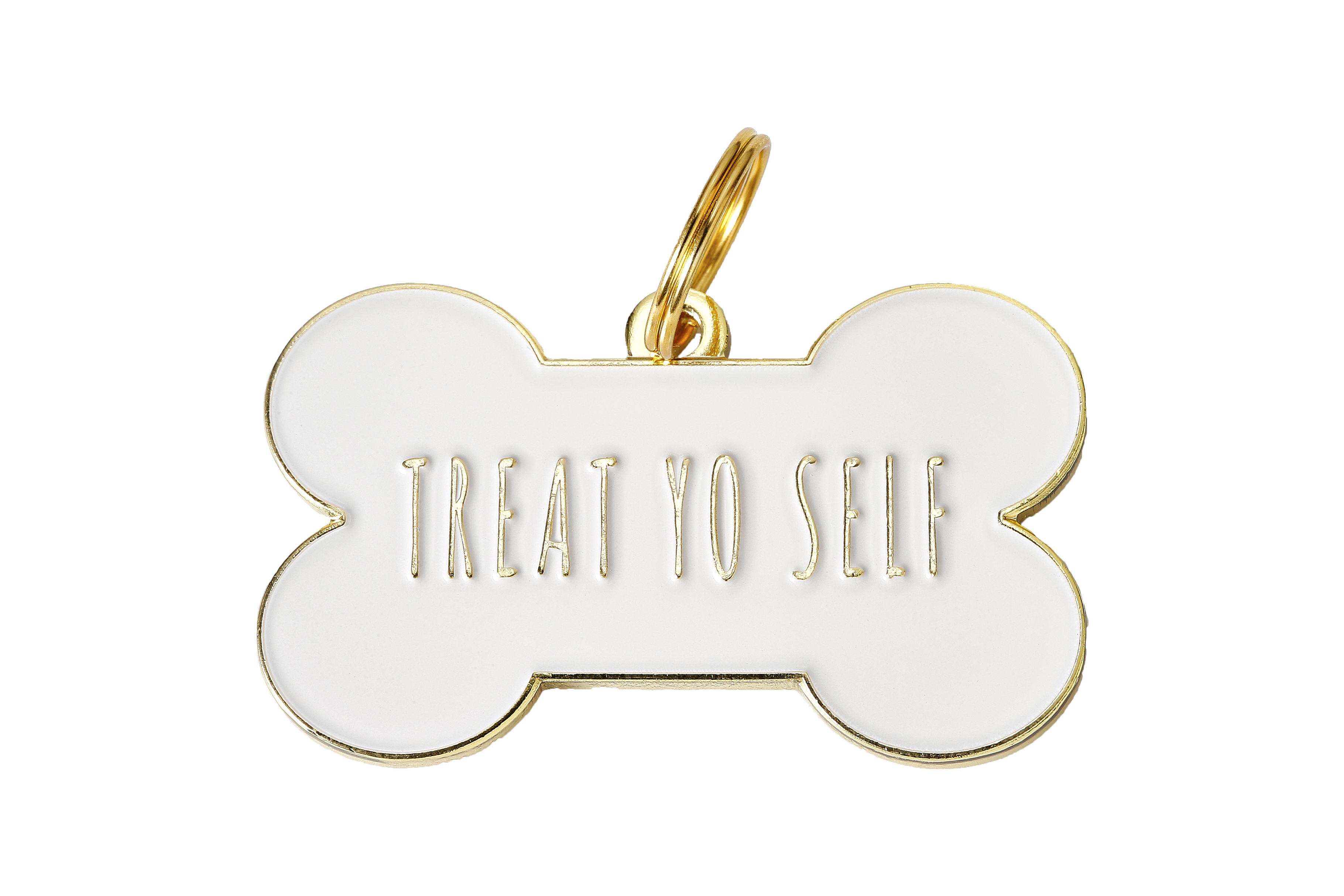 Treat Yo Self Pet ID Tag: Black