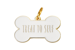 Treat Yo Self Pet ID Tag: Black