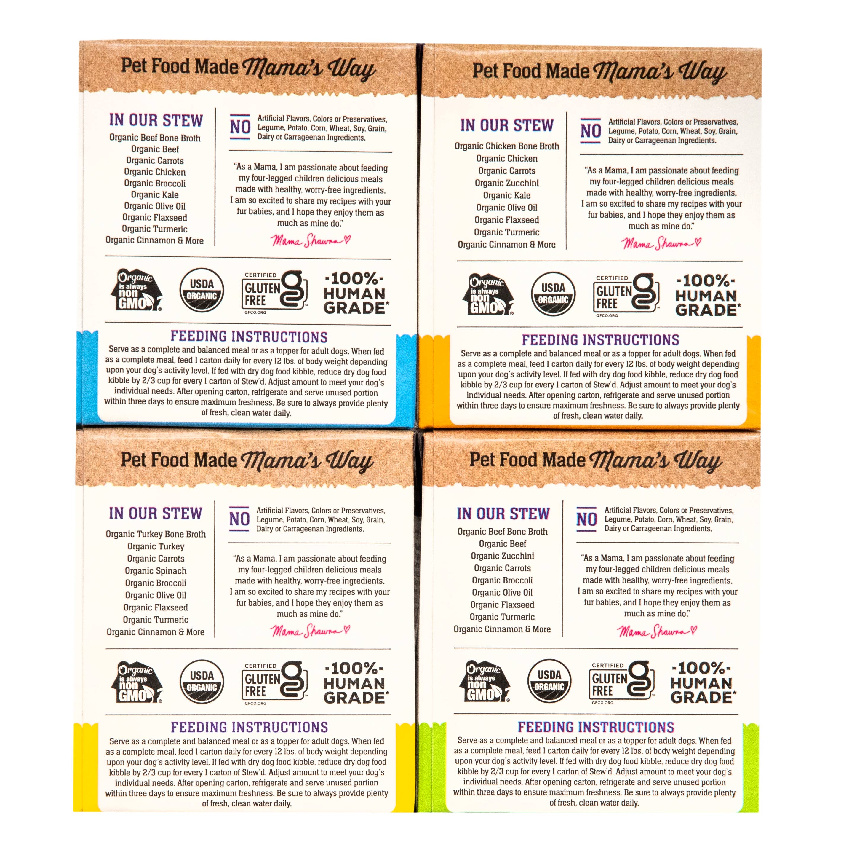 Mama Shawna - Stew'd Organic Dog Beef & Veggies Recipe: Purple