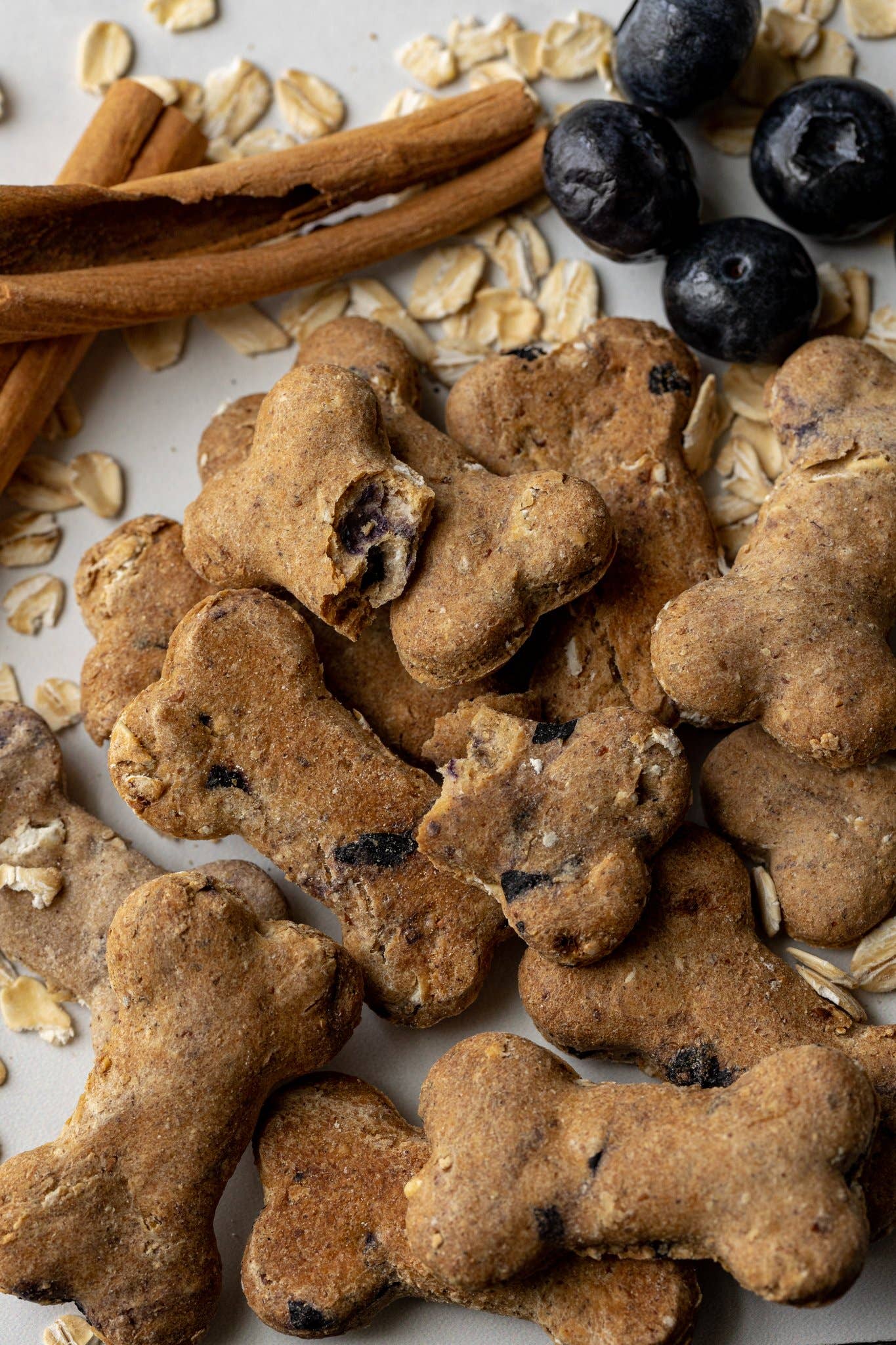 Blueberry Oat Dog Treats