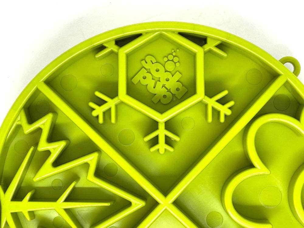 SodaPup Dog Toys - Four Seasons Design Shallow eBowl Enrichment Slow Feeder Bow: Green