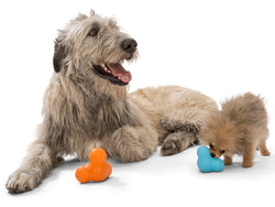 West Paw Tux® Puzzle Treat-Dispensing Slow Feeder Dog Toy: Small Blue