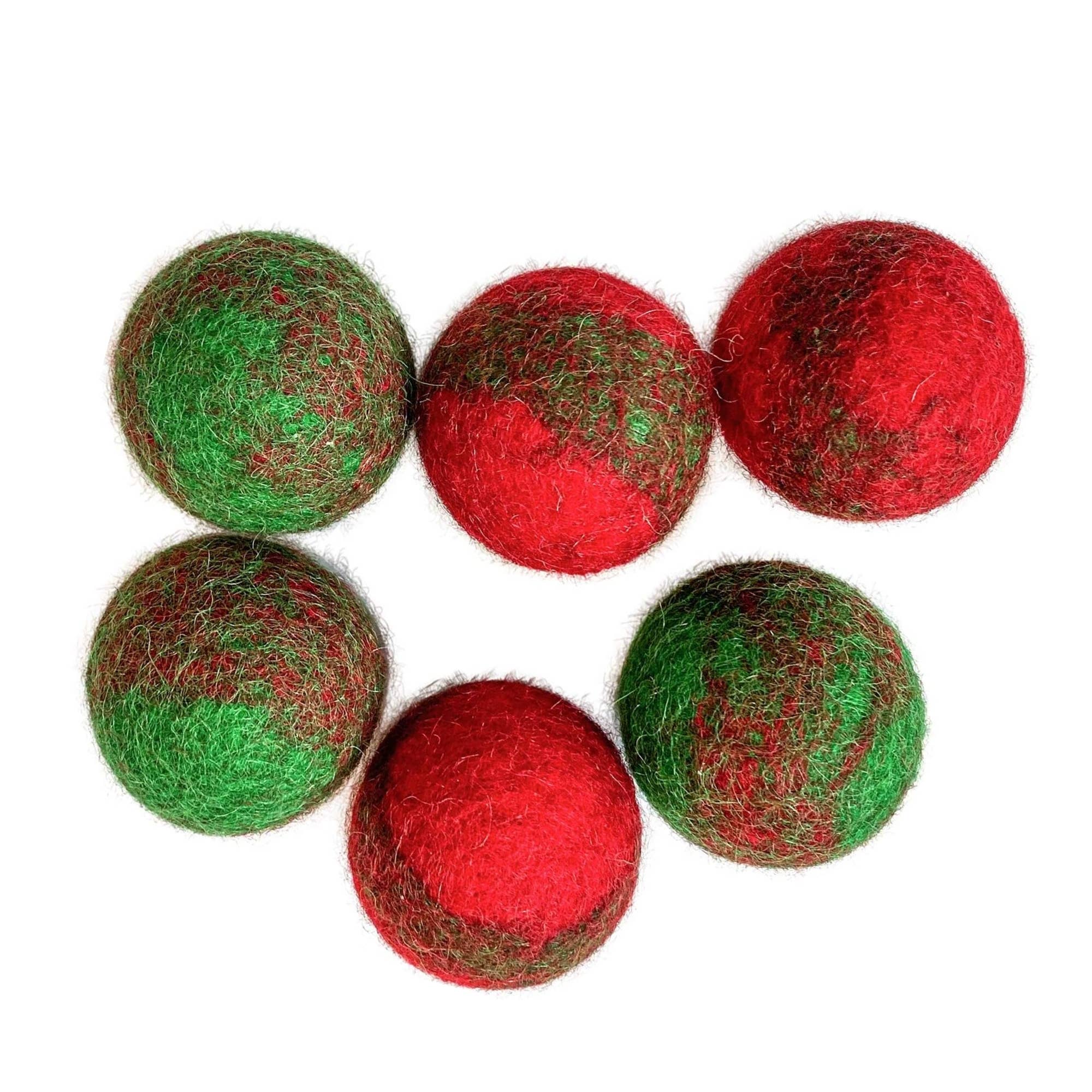 Midlee Designs - Midlee Multi-Colored Balls Filled Candy Cane Cat Toys