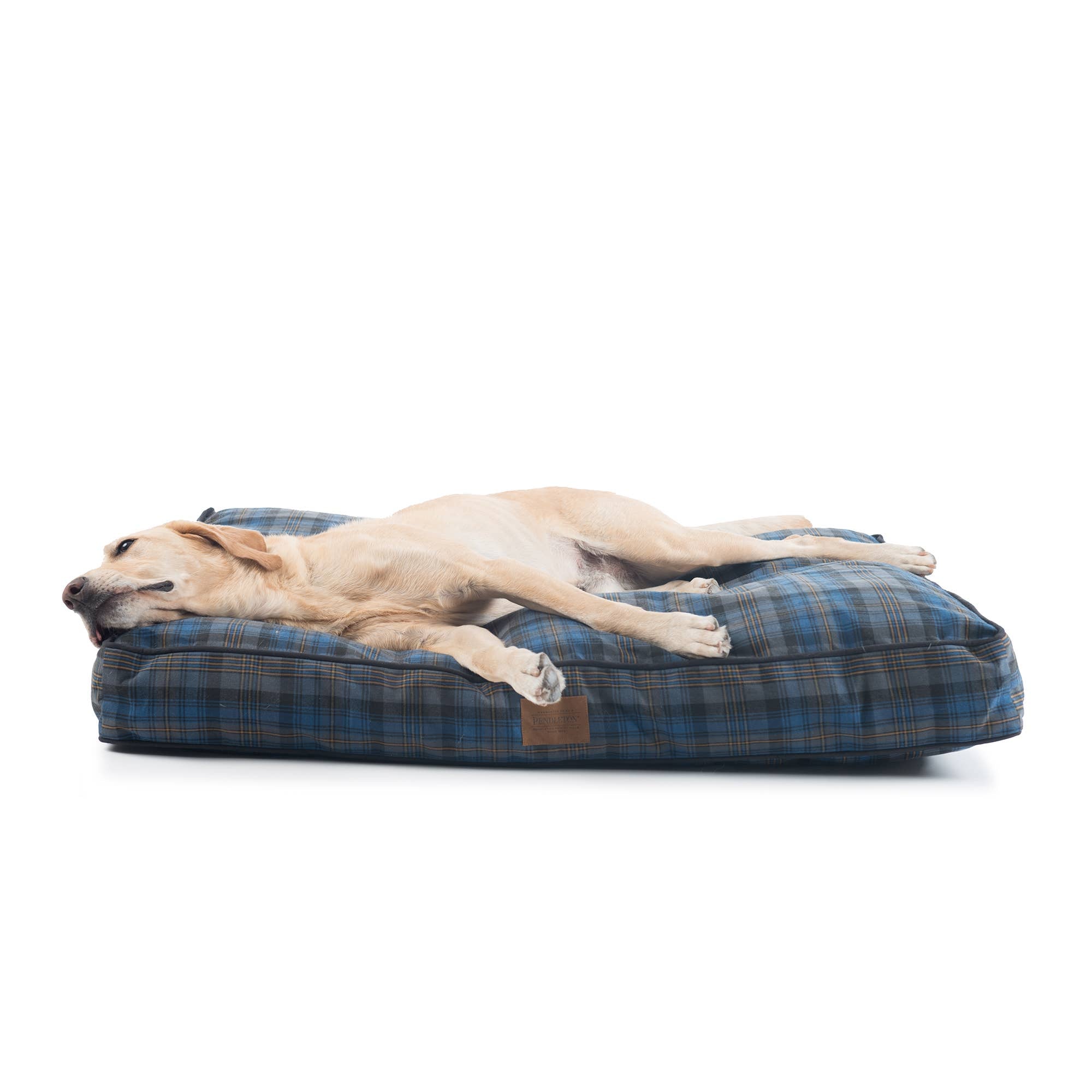 Pendleton Plaid Rectangular Pet Napper Dog Bed: L / Red Ombre