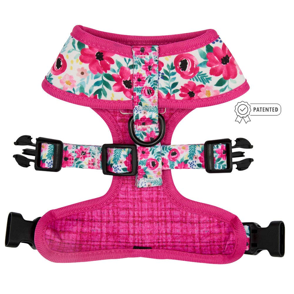 SASSY WOOF - Dog Reversible Harness - Floral Frenzy: XLarge