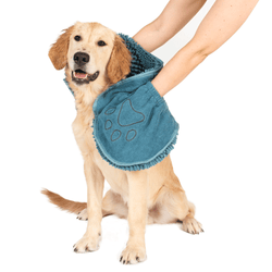King Wholesale Pet Supplies - DGS Dirty Dog Shammy Towel Pacific Blue