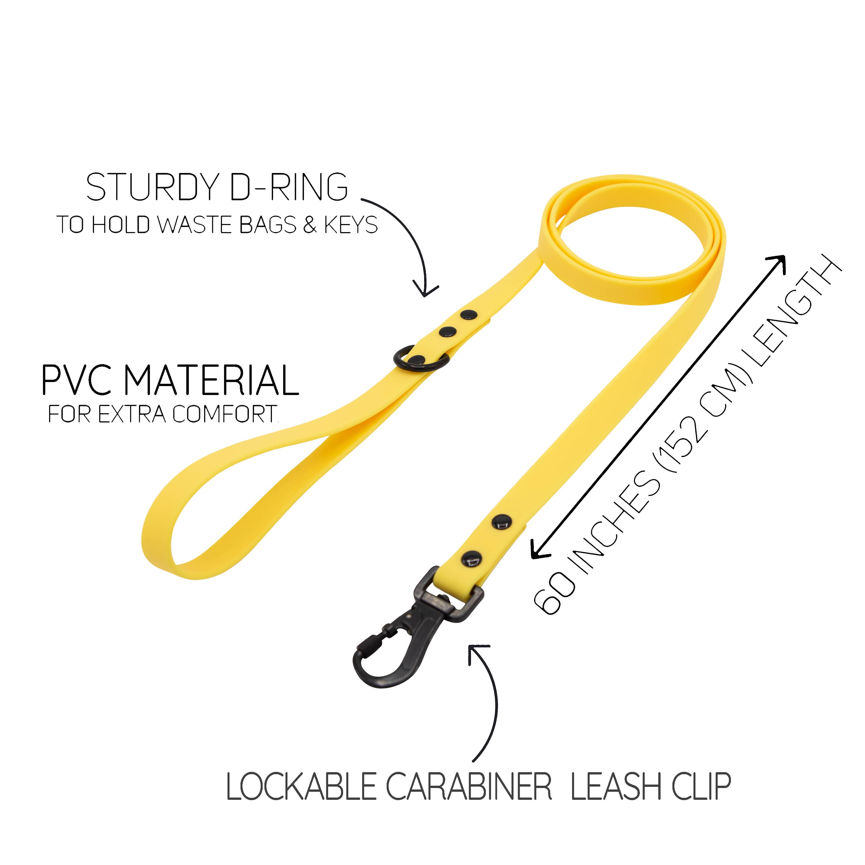 SASSY WOOF - Waterproof Dog Leash - Yellow