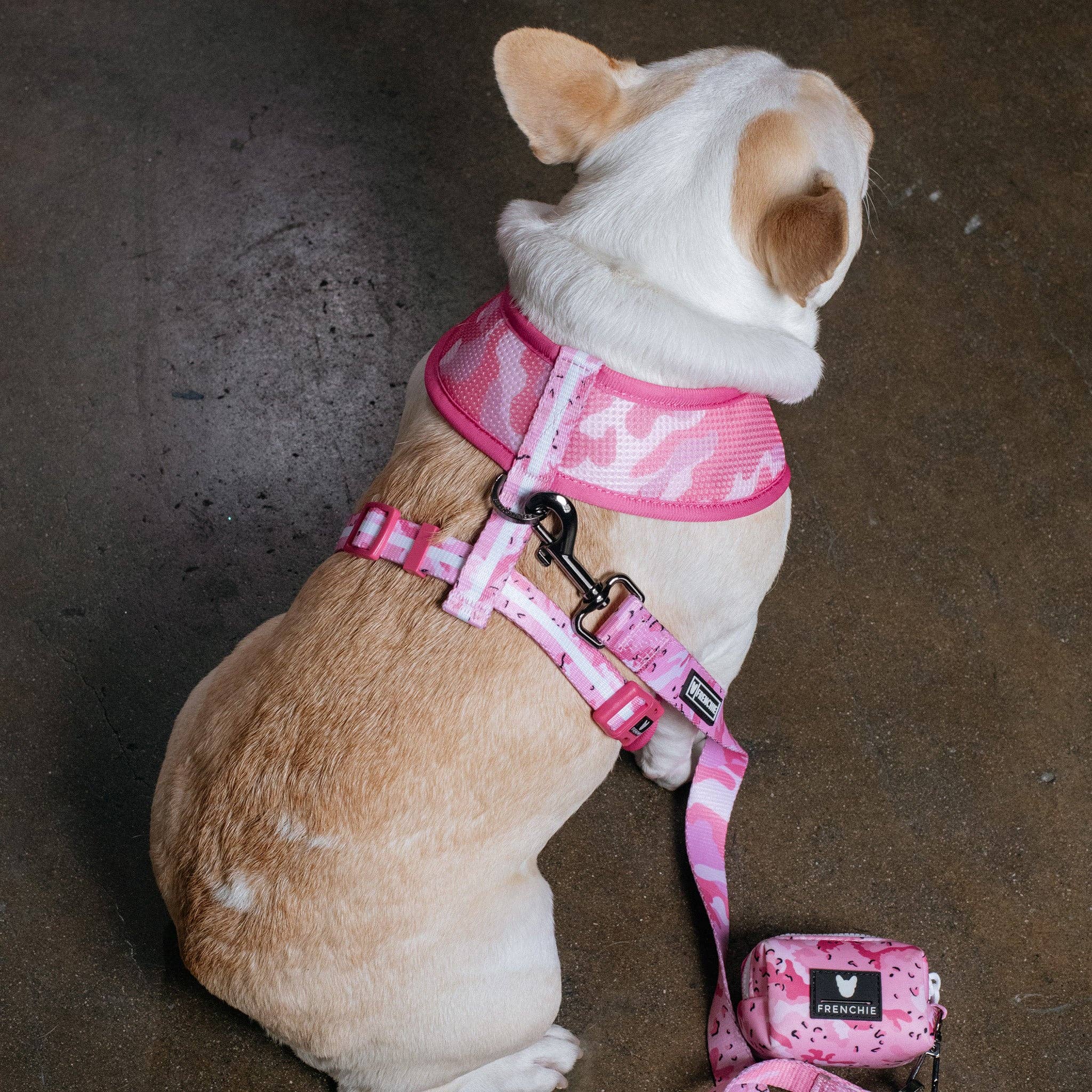 Frenchie - Frenchie Duo Reversible Harness - Desert Camo (Pink): XS