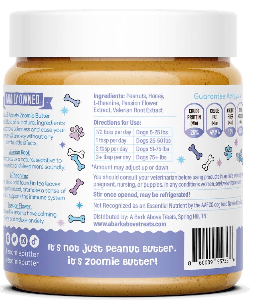 A bark above treats llc - Zoomie Butter: Stress & Anxiety