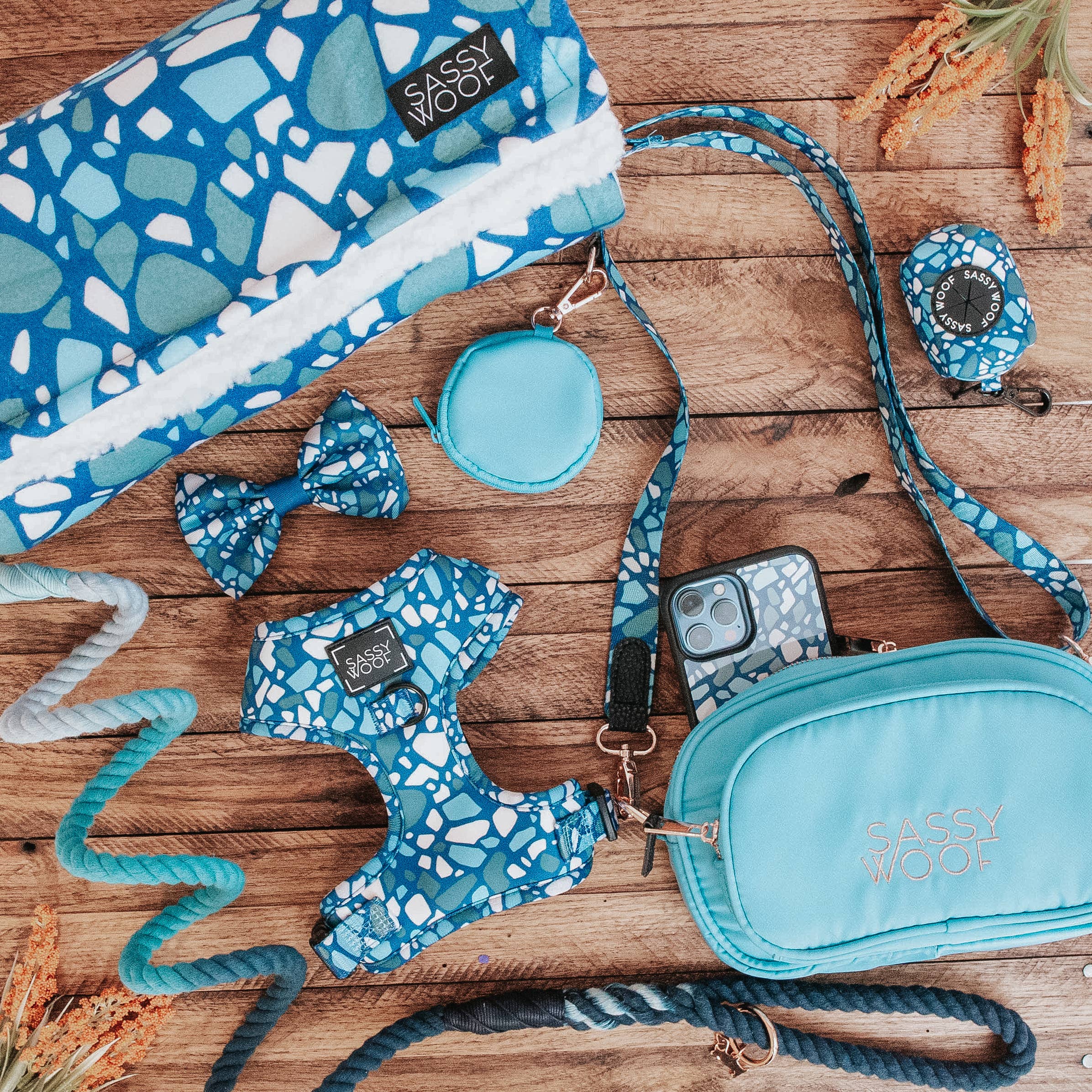 SASSY WOOF - Dog Blanket - Santorini