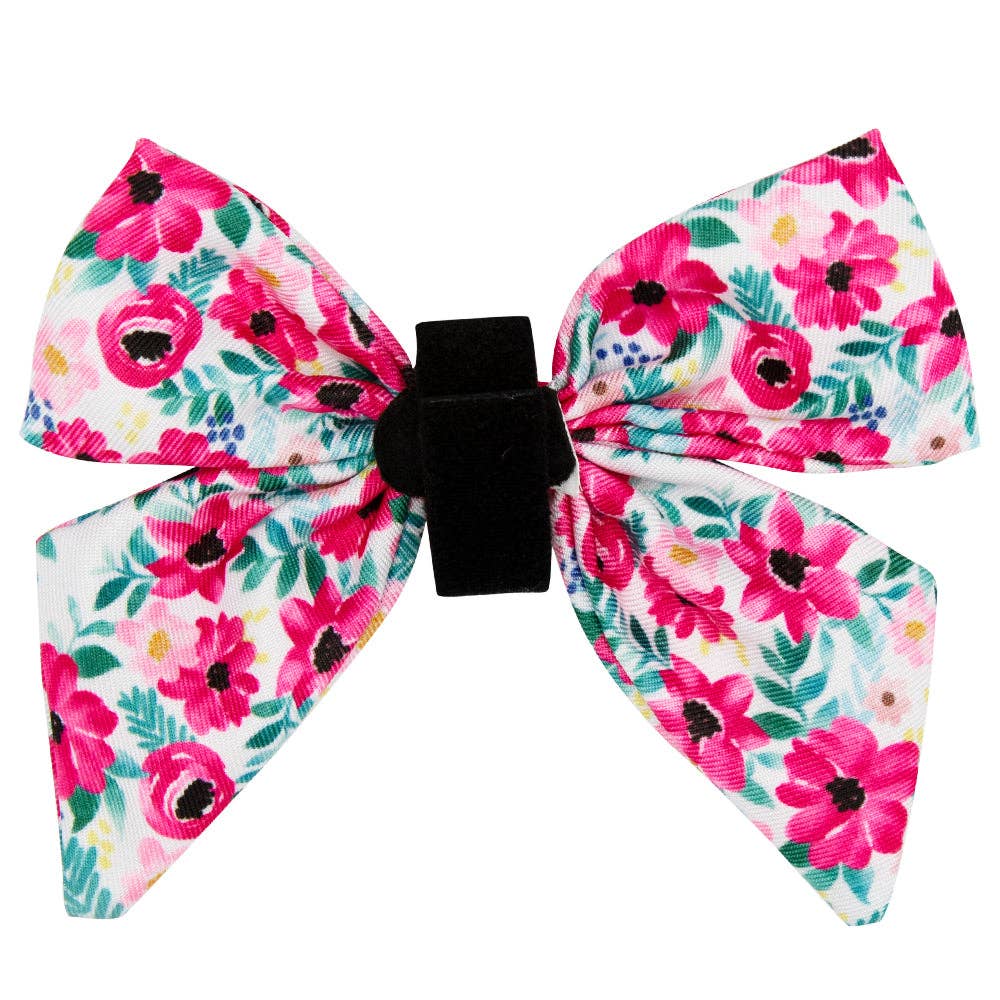 SASSY WOOF - Dog Sailor Bow - Floral Frenzy