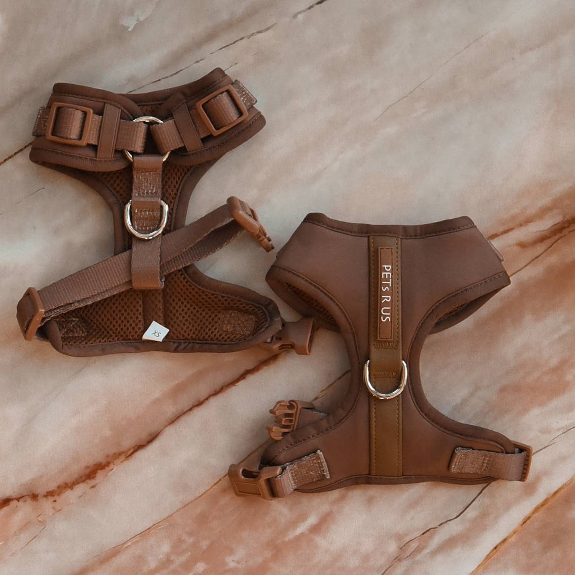 PETs R US - Adjustable No Pull Dog Harness, Brown Bronze: M