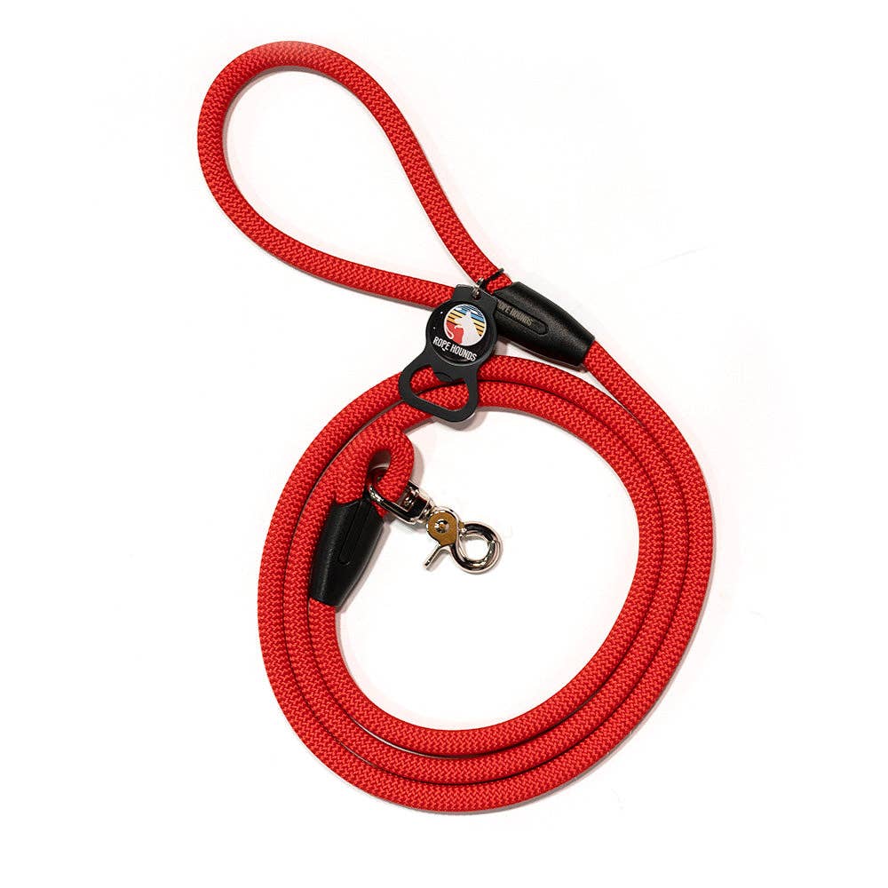 Rope Hounds - Classic Dog Leash - Reds: Hog Wild / 4 Foot