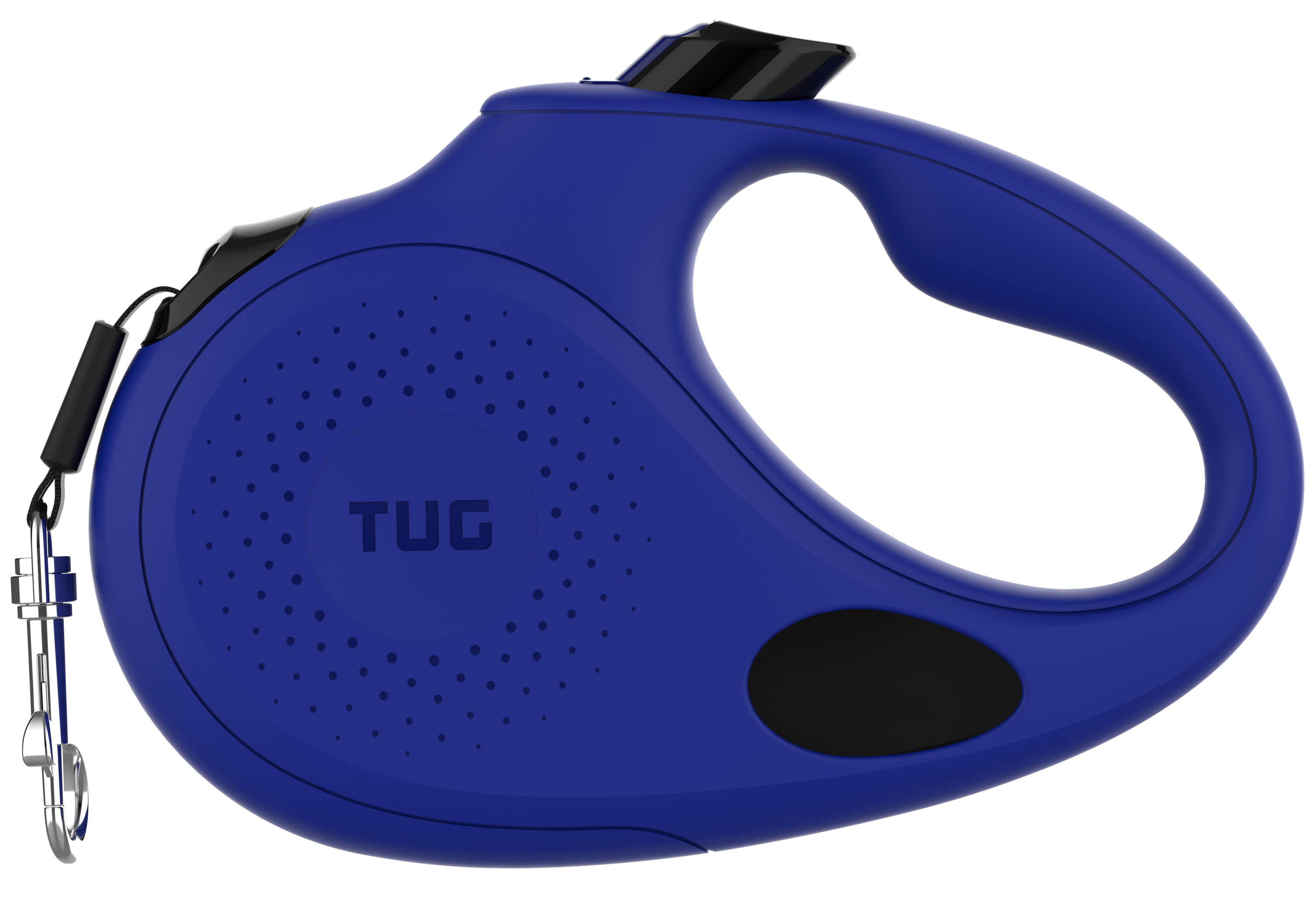 Tug Pet Products - TUG Retractable Dog Leash with Integrated Dispenser: Black / Small