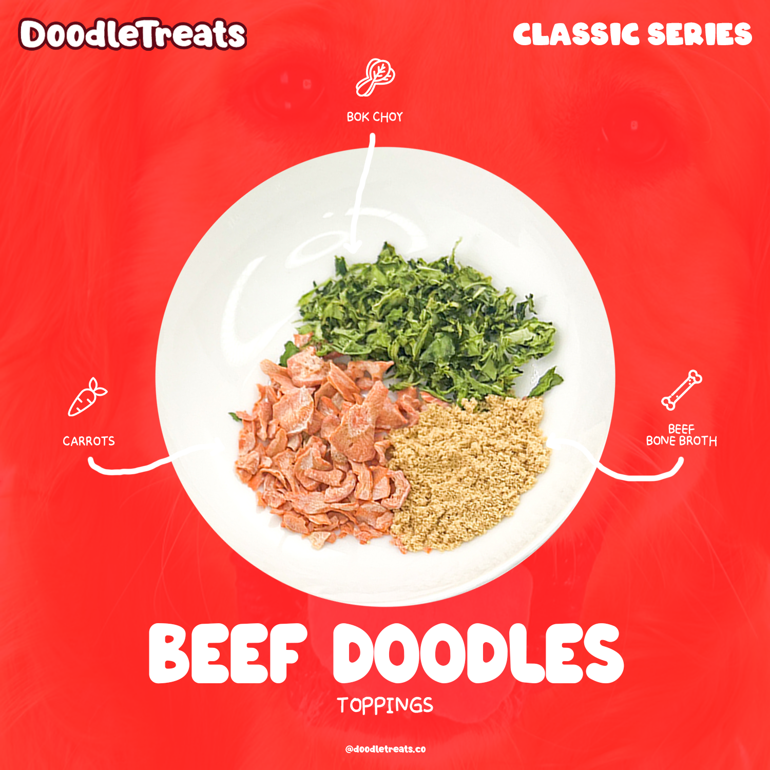 Doodle Treats - Beef Cup Noodles for Dogs and Cats