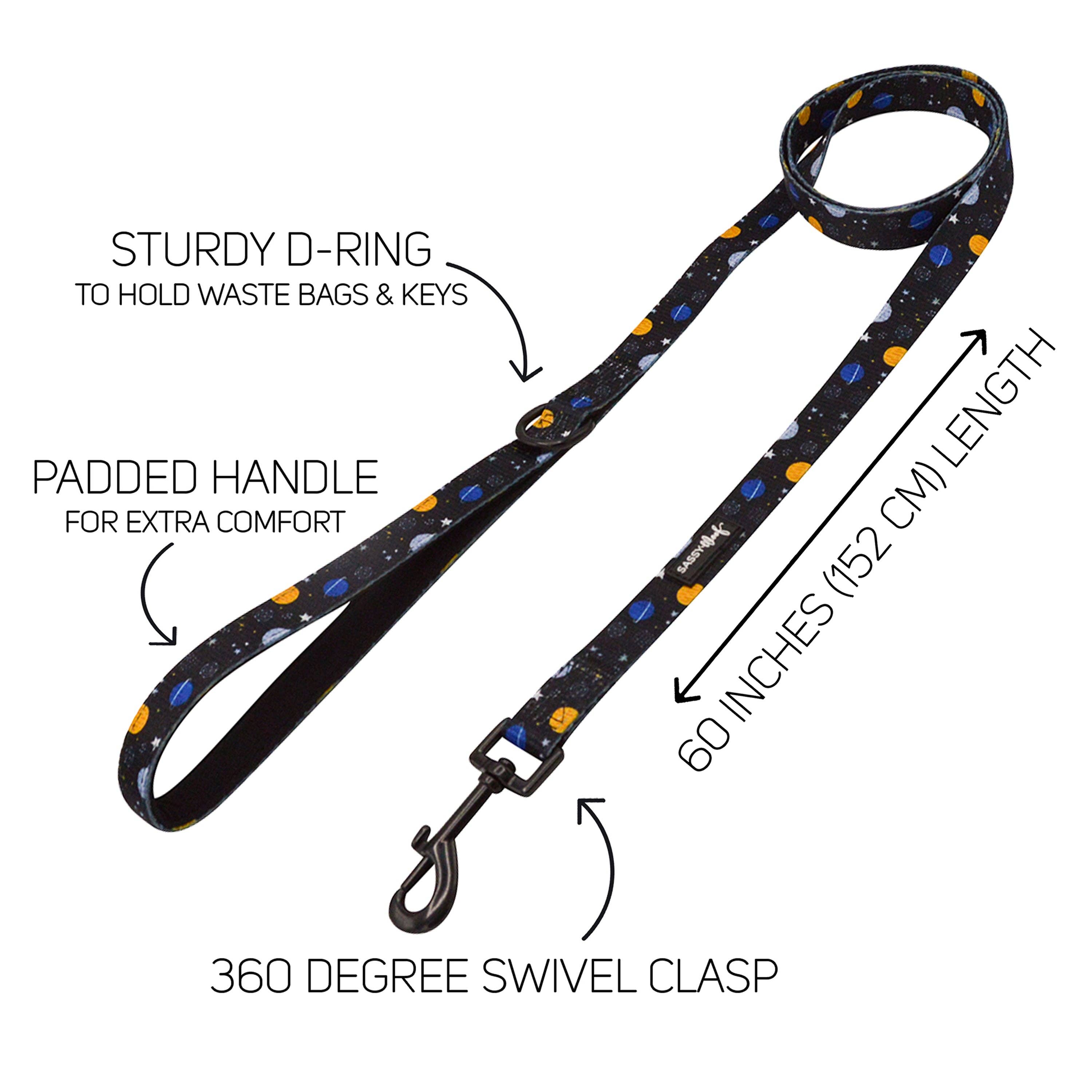 SASSY WOOF - Dog Leash - To the Stars and Beyond
