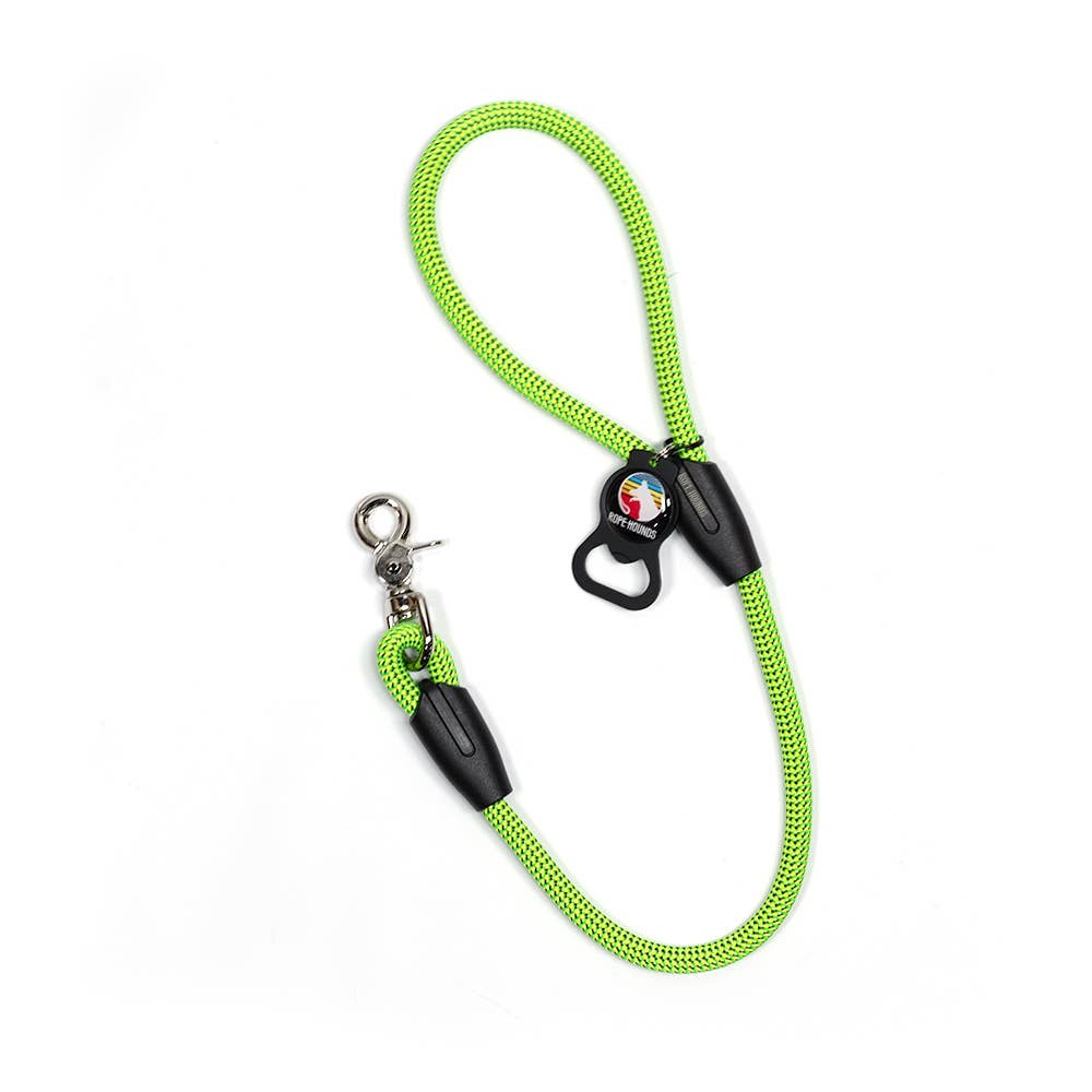 Rope Hounds - 2' Dog Traffic Lead - Greens: Tequila Lime