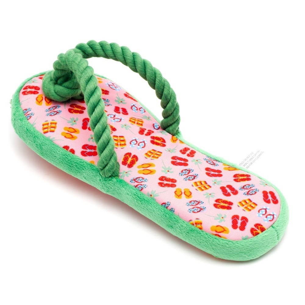 The Worthy Dog - Flip Flop Toy: Small / Pink