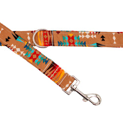The Oxford Dog - Southwest Desert Dog Collar handmade by The Oxford Dog: Black Plastic / LARGE