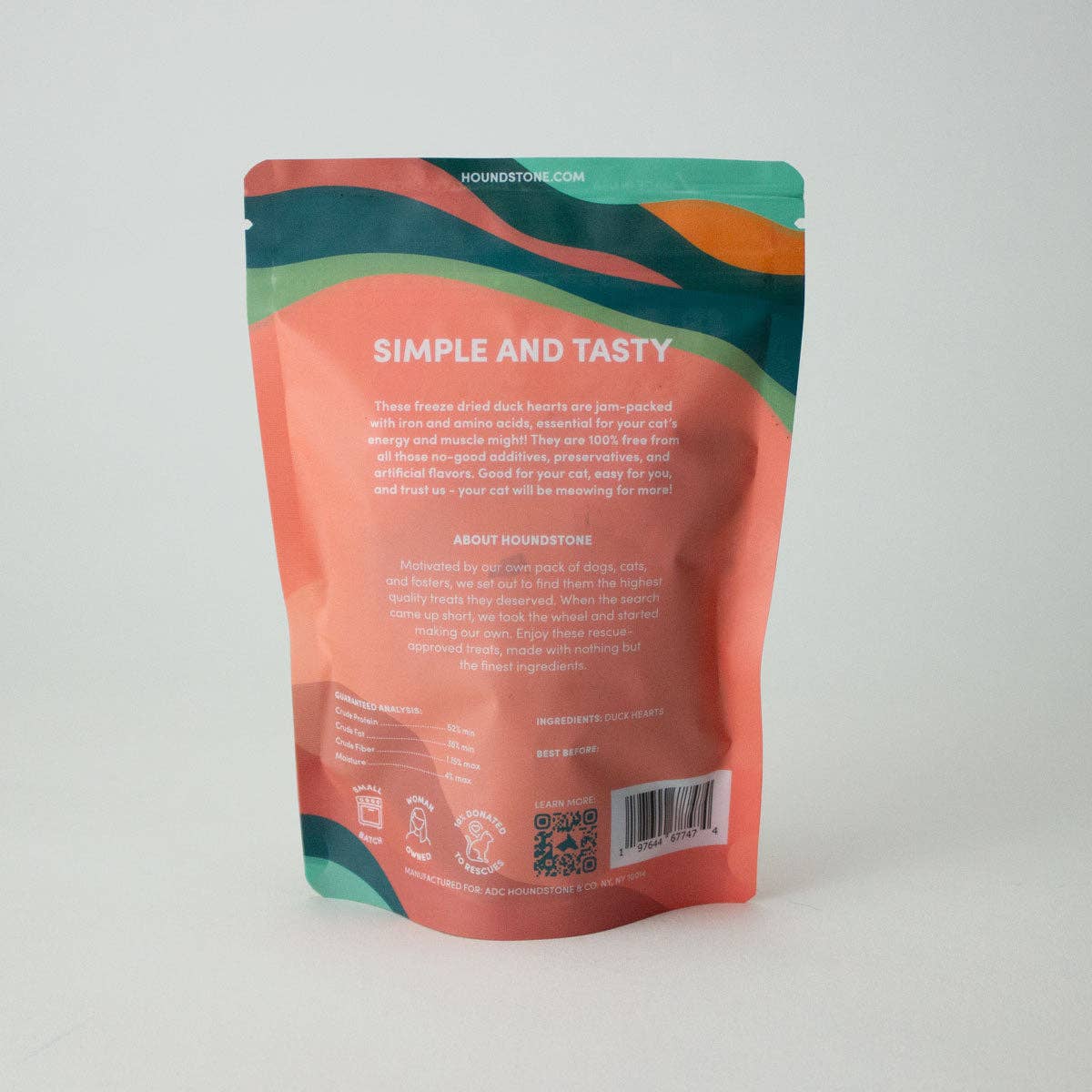 Duck Heart Freeze Dried Cat Treats 1.5 oz