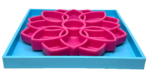 SodaPup Dog Toys - Hold 'em Suction Cup Holder for eBowls, eTrays, and eMats: Light Blue