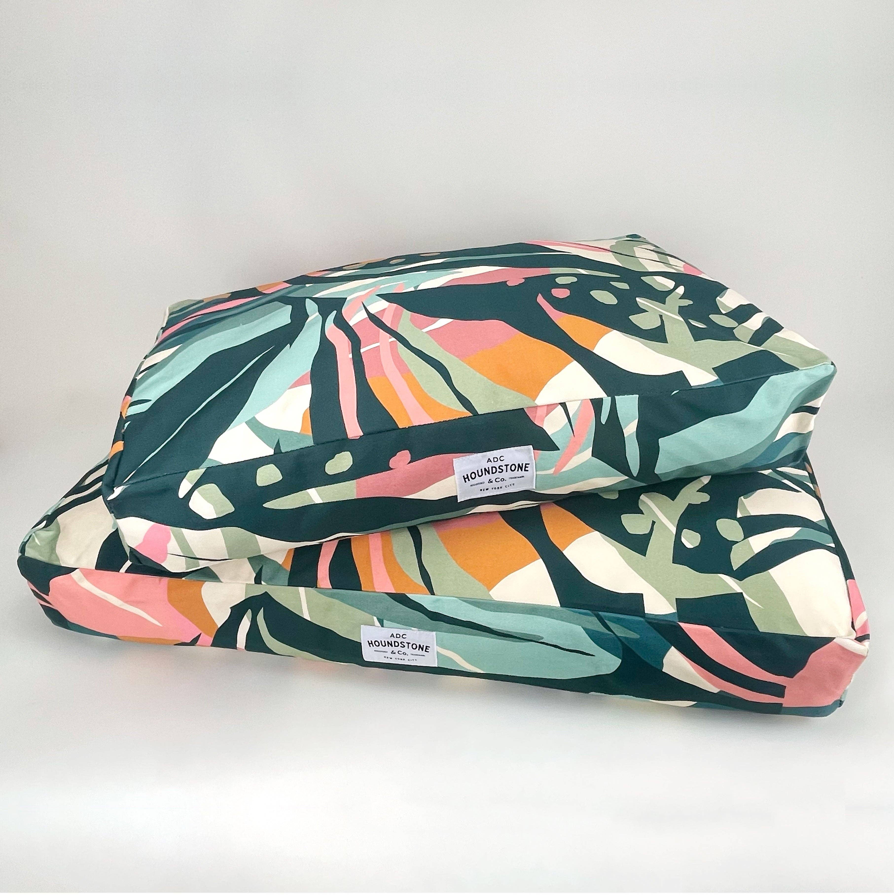 Houndstone Dog Bed - Abstract Tropics: Large