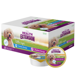 Health Extension Pet Care - Little Cups Chicken for Small Breeds Variety Pack: Chicken & Turkey Variety Pack - Small Breed 3.5oz