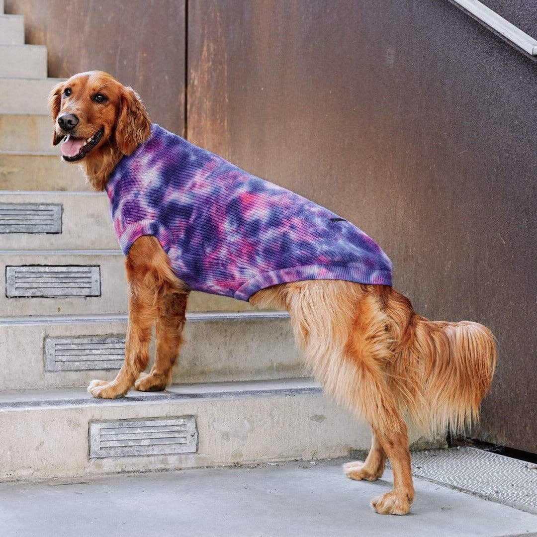 Canada Pooch - Wild Side Sweater- Dog Sweater: Purple Tie Dye / 12