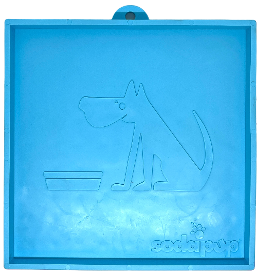 SodaPup Dog Toys - Hold 'em Suction Cup Holder for eBowls, eTrays, and eMats: Light Blue