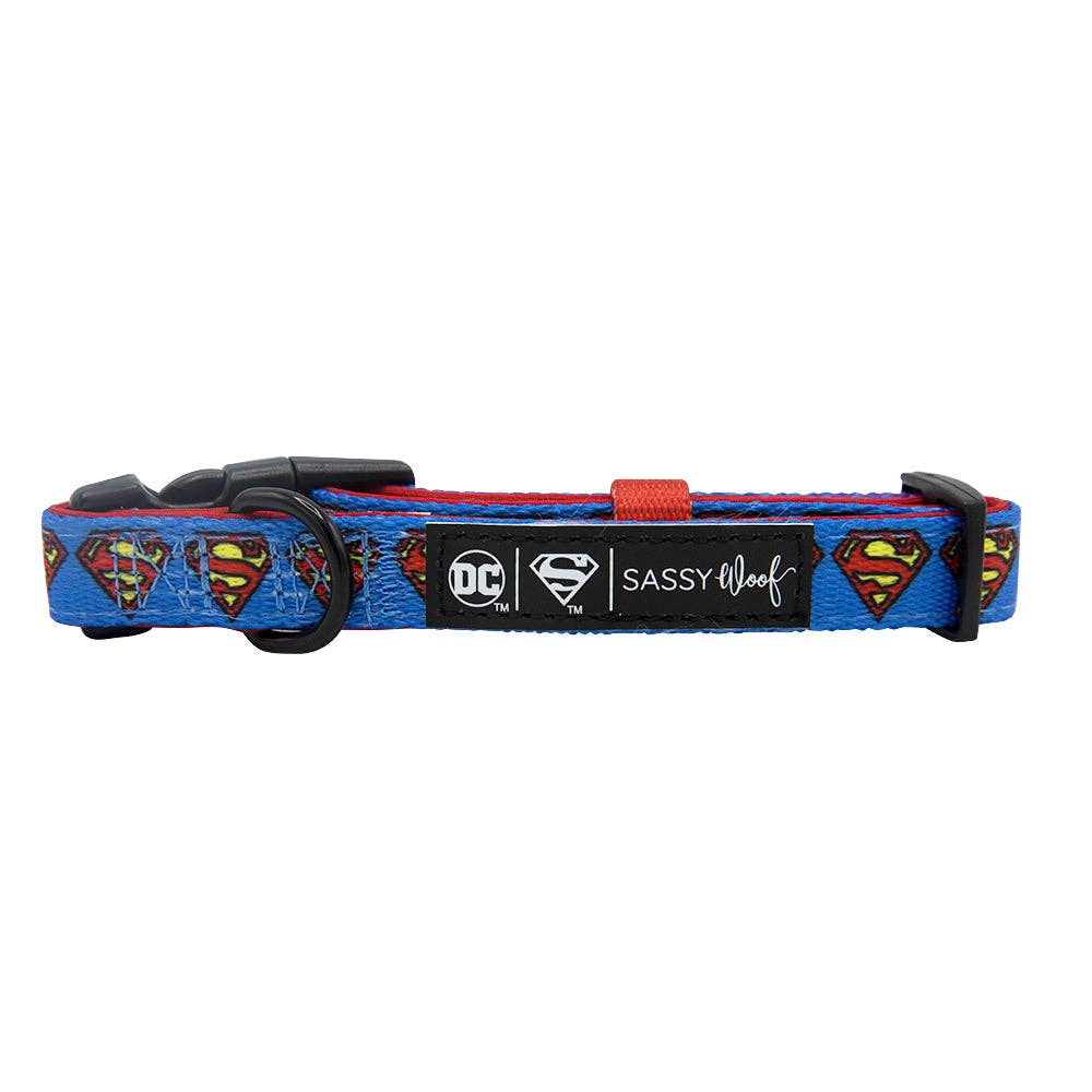 SASSY WOOF - Dog Collar - Superman™: XSmall