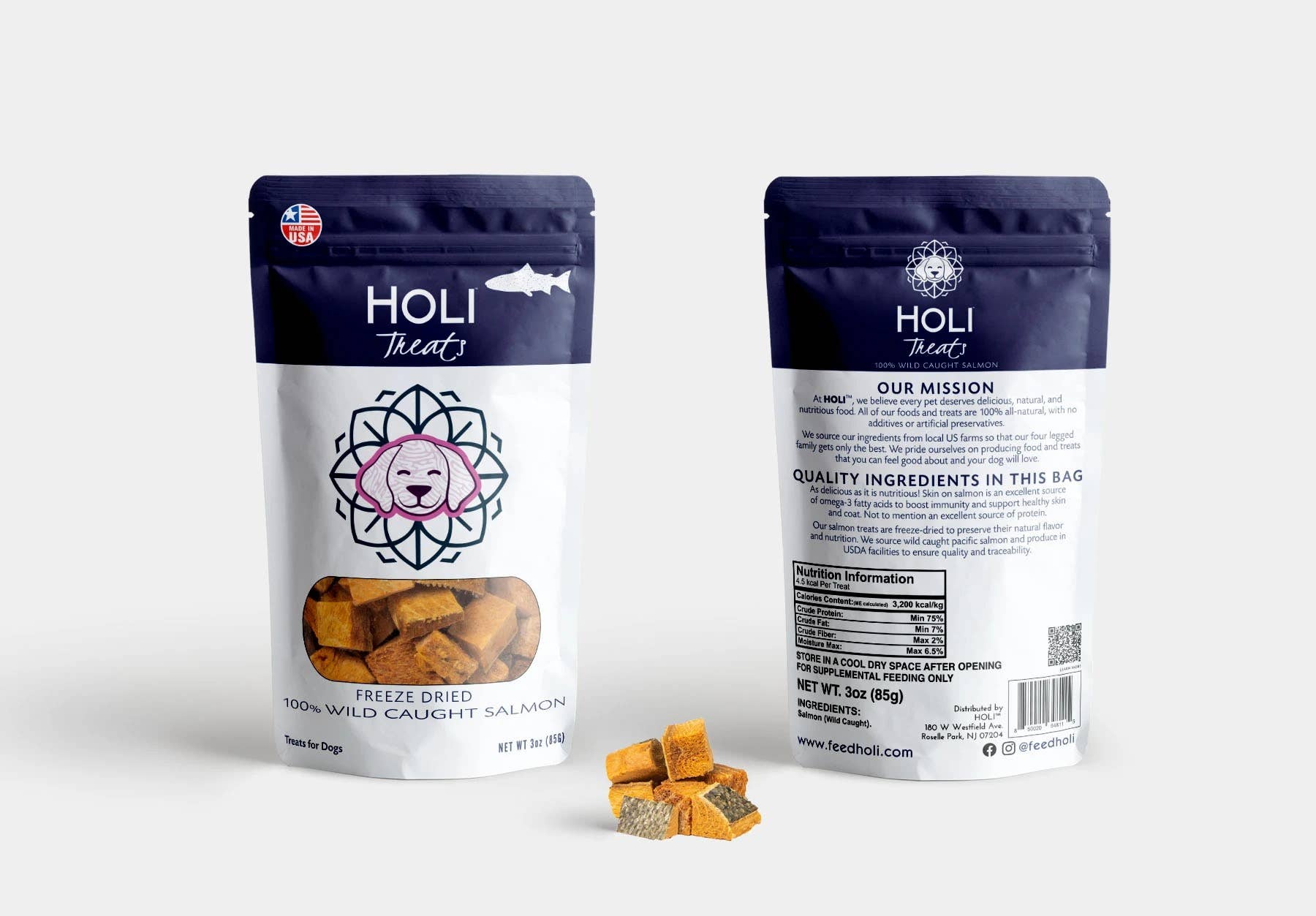 HOLI - 1.5 oz Wild Caught Salmon Dog Treats