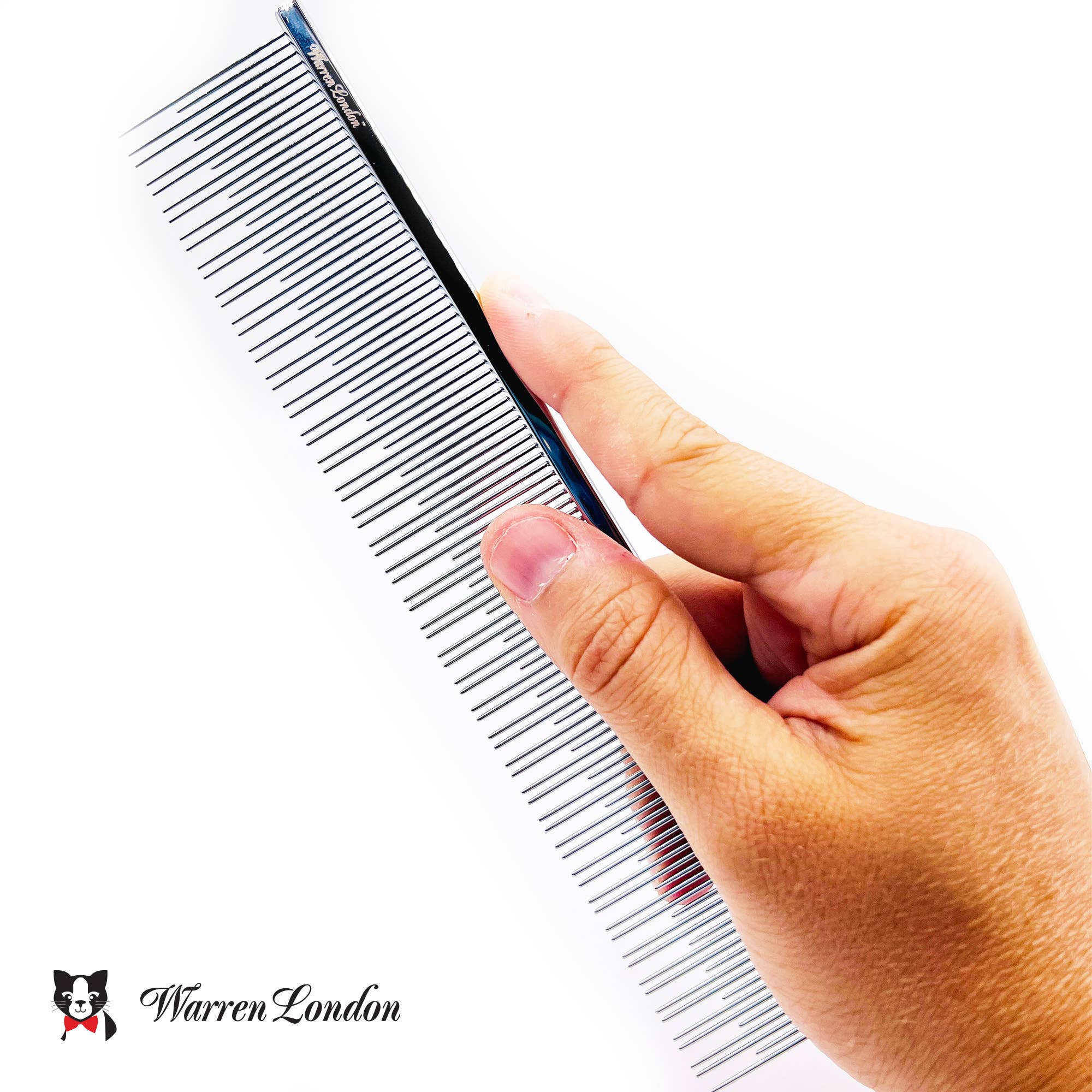 Warren London Dog Products - Carding Comb for Cats 7.5" - Gentle and Effective Grooming