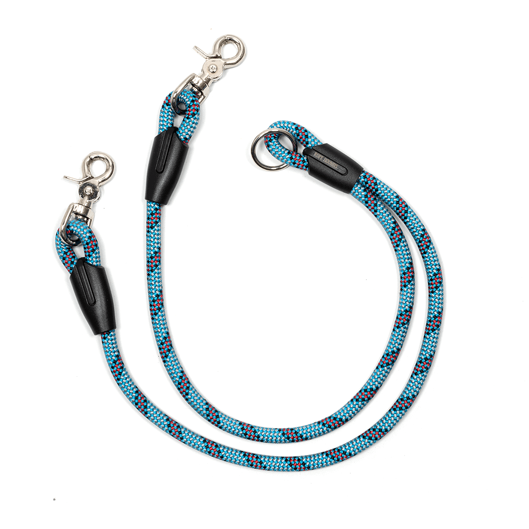 Rope Hounds - Splitter Dog Leash - Blues: Glacier Bay