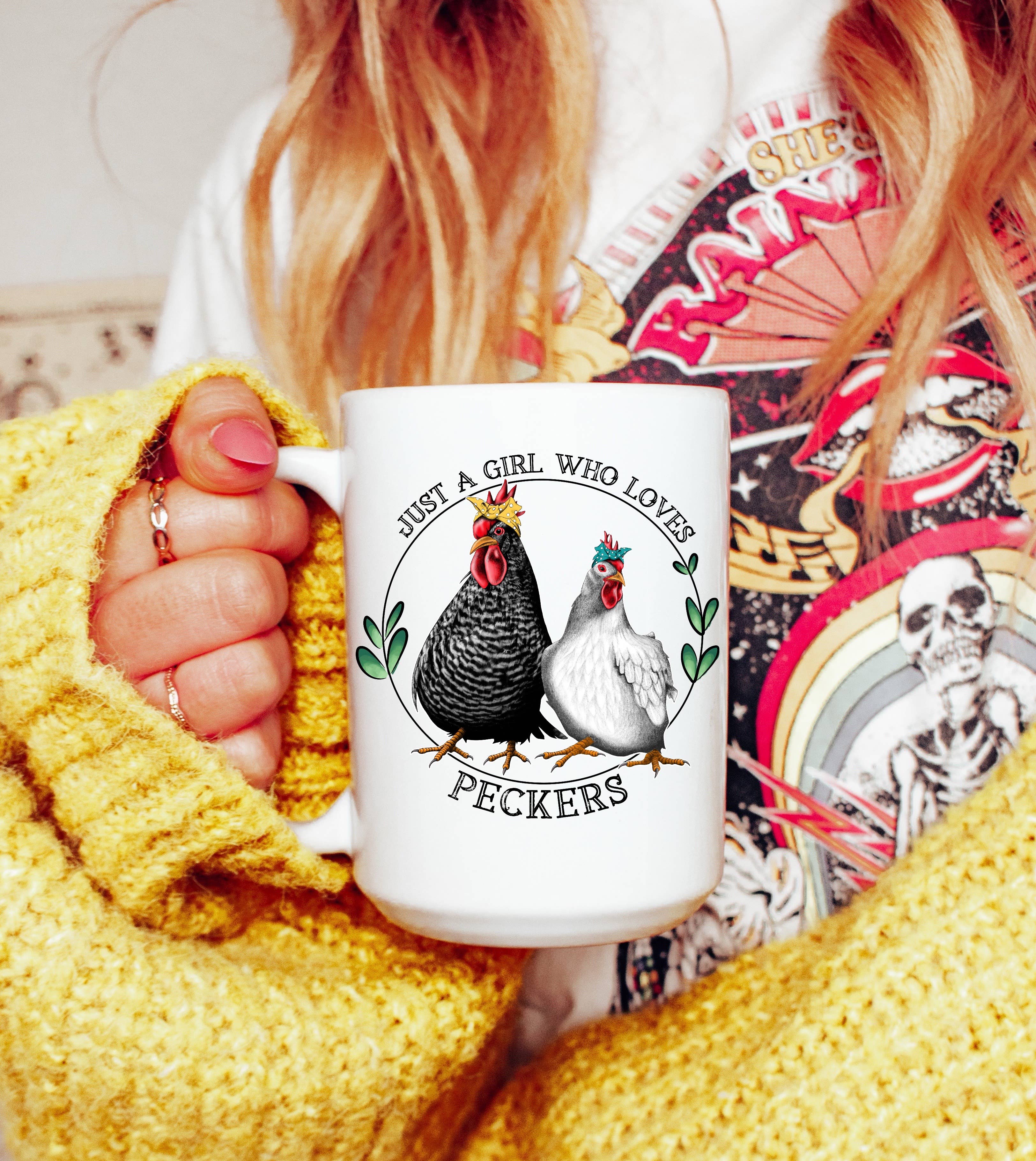 Just a Girl Who Loves Chickens Coffee Mug: 11 oz