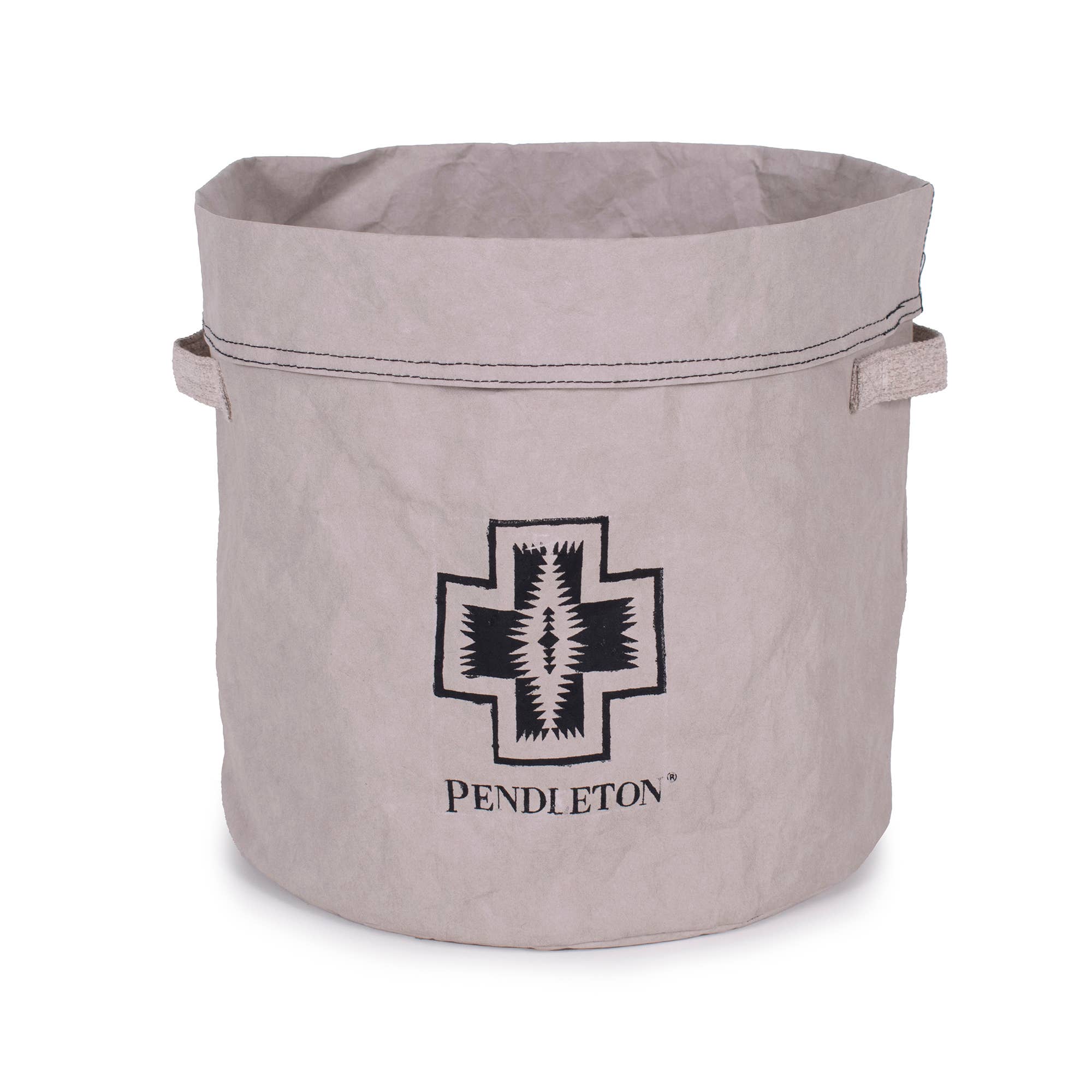 Pendleton Washable Paper Toy Bucket: Brown