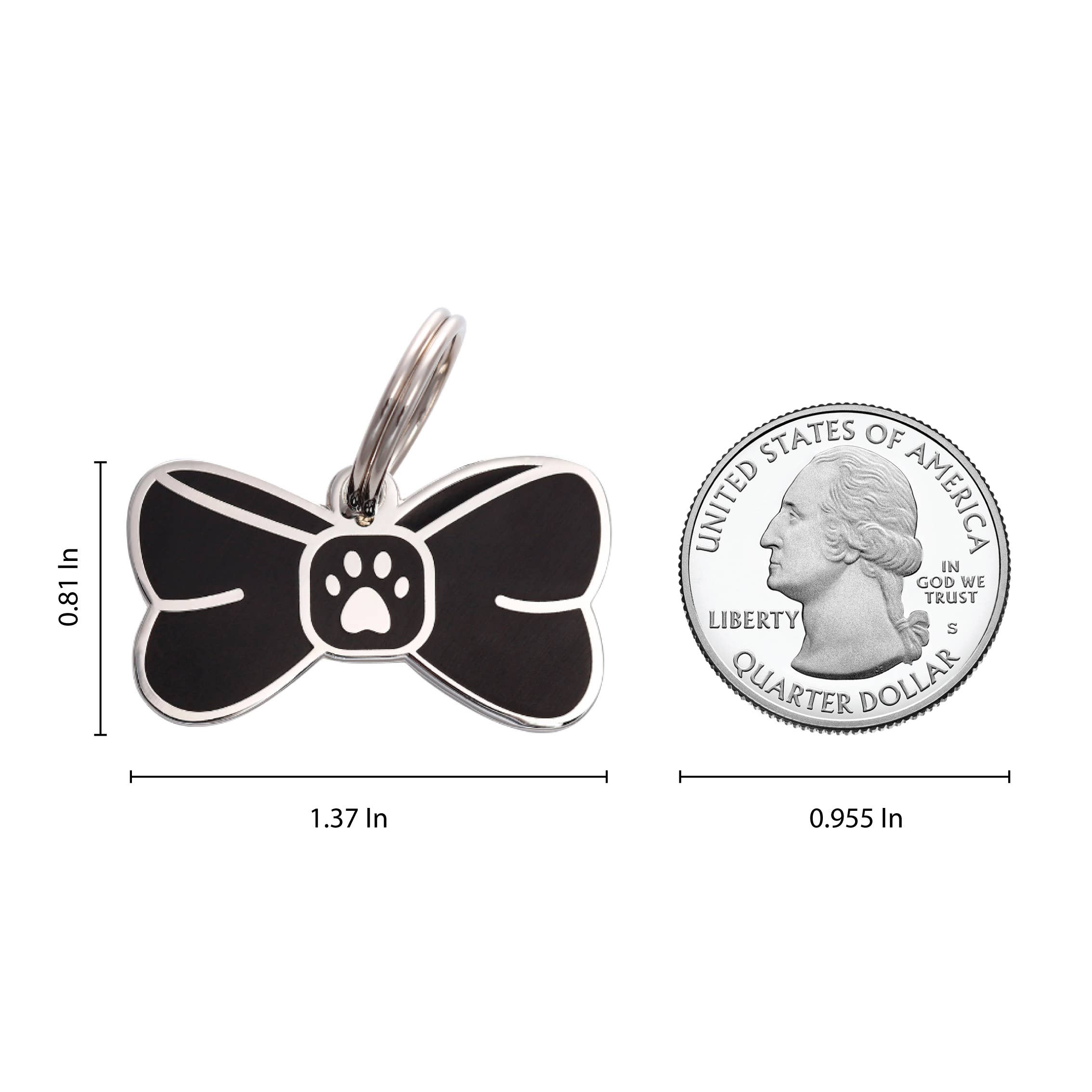 Bowtie Pet ID Tag